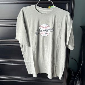 Life is Good Baseball -Gray